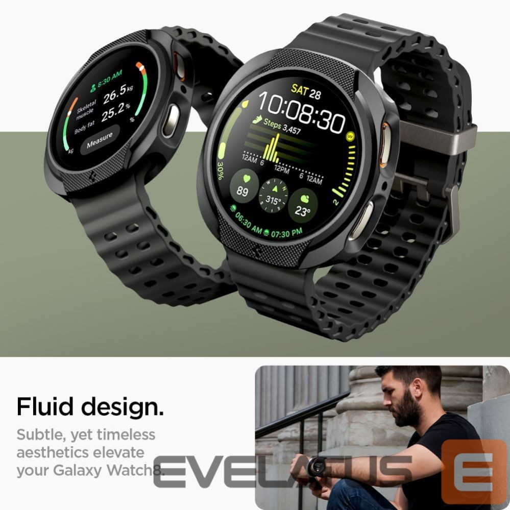 Kitos prekės Spigen Spigen Liquid Air Case for Samsung Galaxy Watch 8 40mm - Matte Black