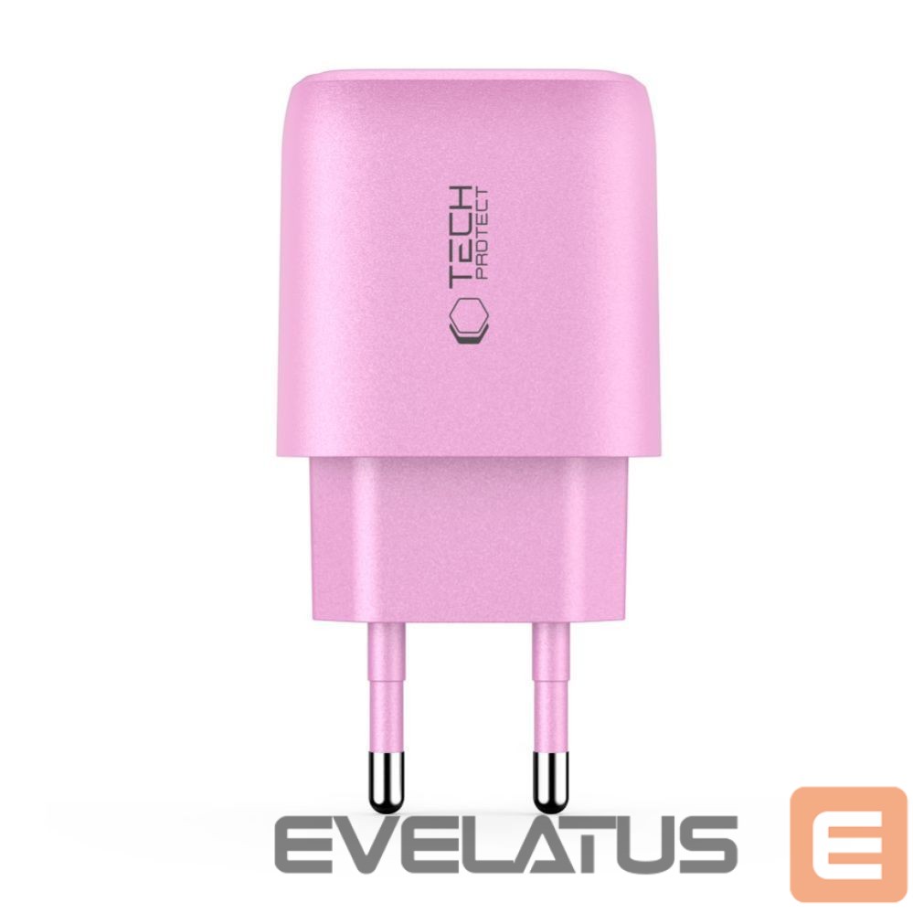 Kitos prekės Tech-Protect Tech-Protect NCA30 PD 30W QC3.0 USB-A / USB-C Wall Charger - Pink