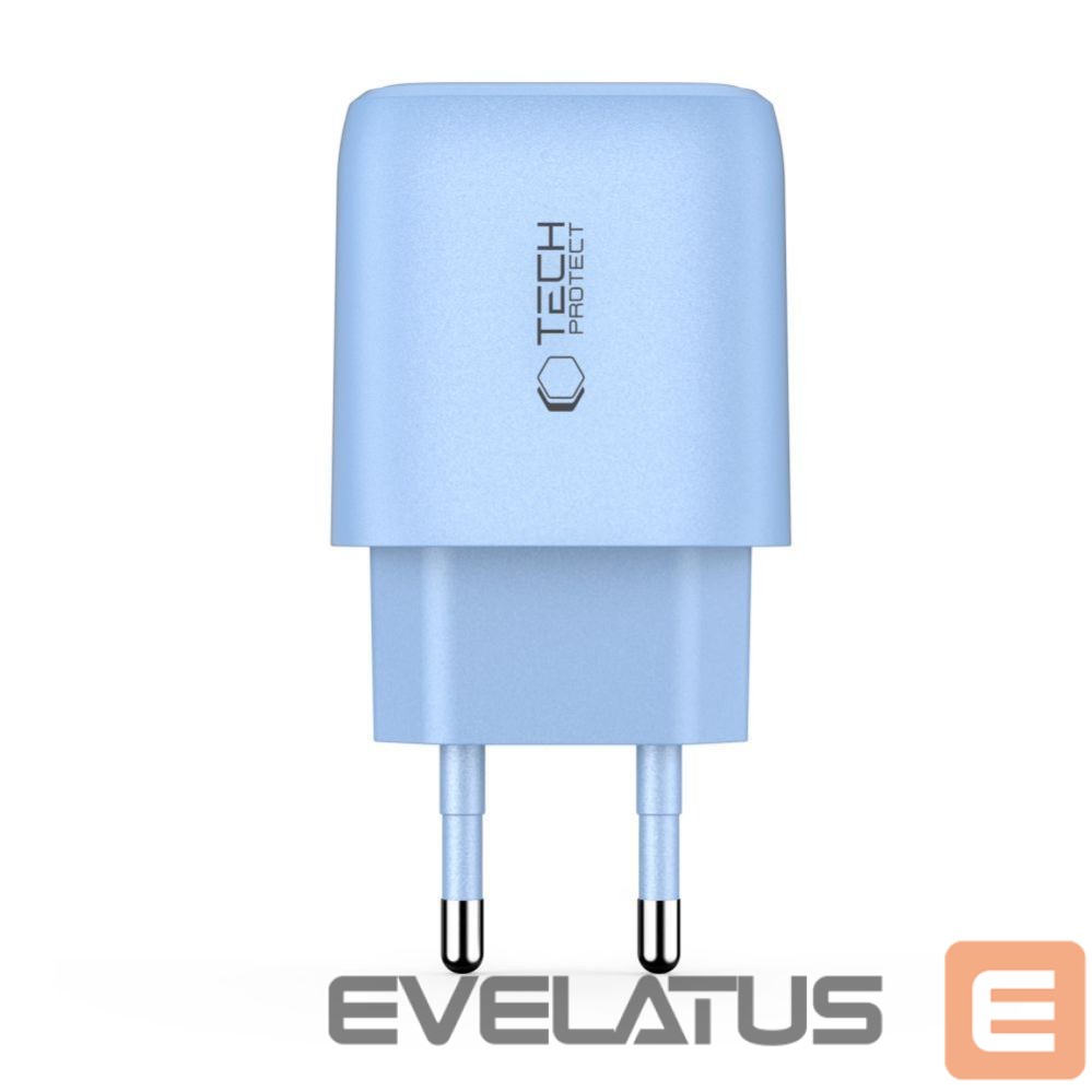 Kitos prekės Tech-Protect Tech-Protect NCA30 PD 30W QC3.0 USB-A / USB-C Wall Charger - Blue