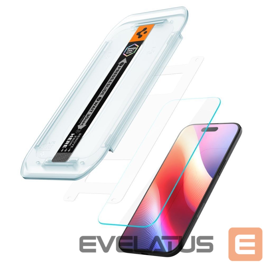 Kitos prekės Spigen Spigen Glas.TR EZ Fit 2-pack tempered glass for iPhone 17 Air - transparent