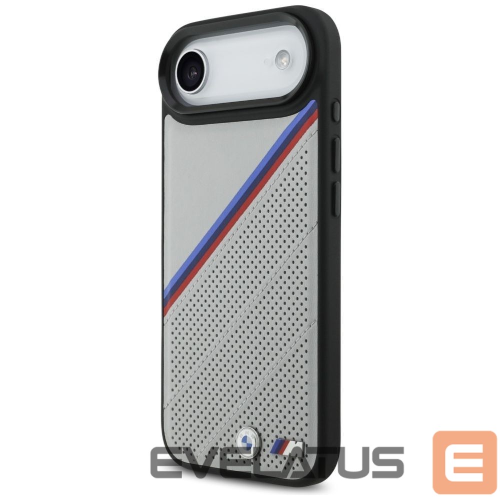 Kitos prekės BMW BMW M Tricolor Metal Logo MagSafe Case for iPhone 17 Air - Gray