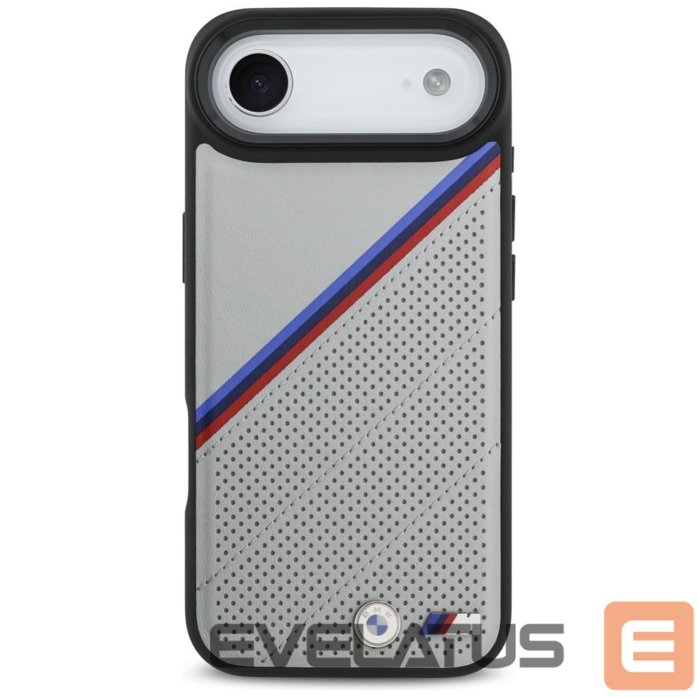 Kitos prekės BMW BMW M Tricolor Metal Logo MagSafe Case for iPhone 17 Air - Gray