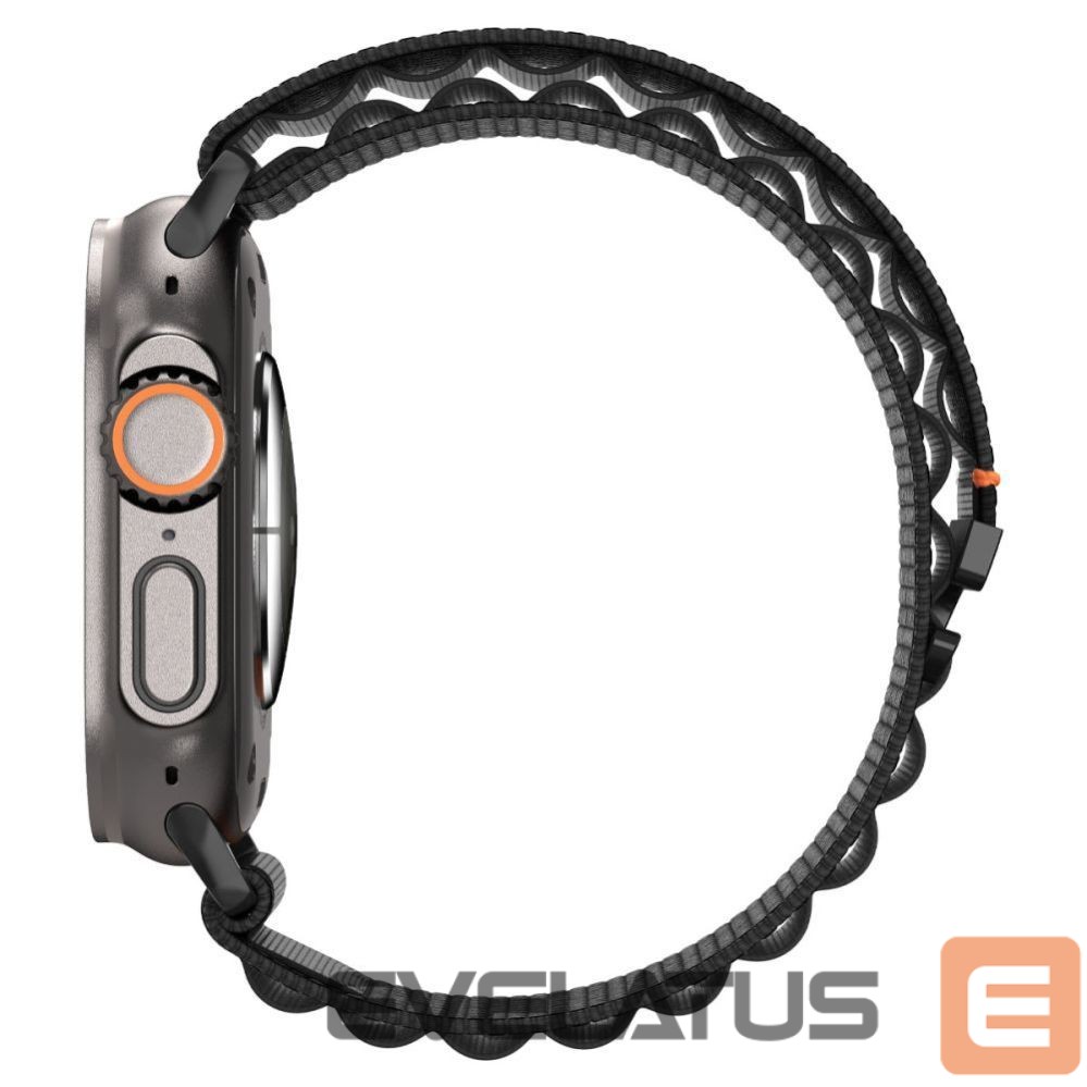Kitos prekės Spigen Strap Spigen WBF1 Strap for Apple Watch 44 / 45 / 46 / 49 mm - Black