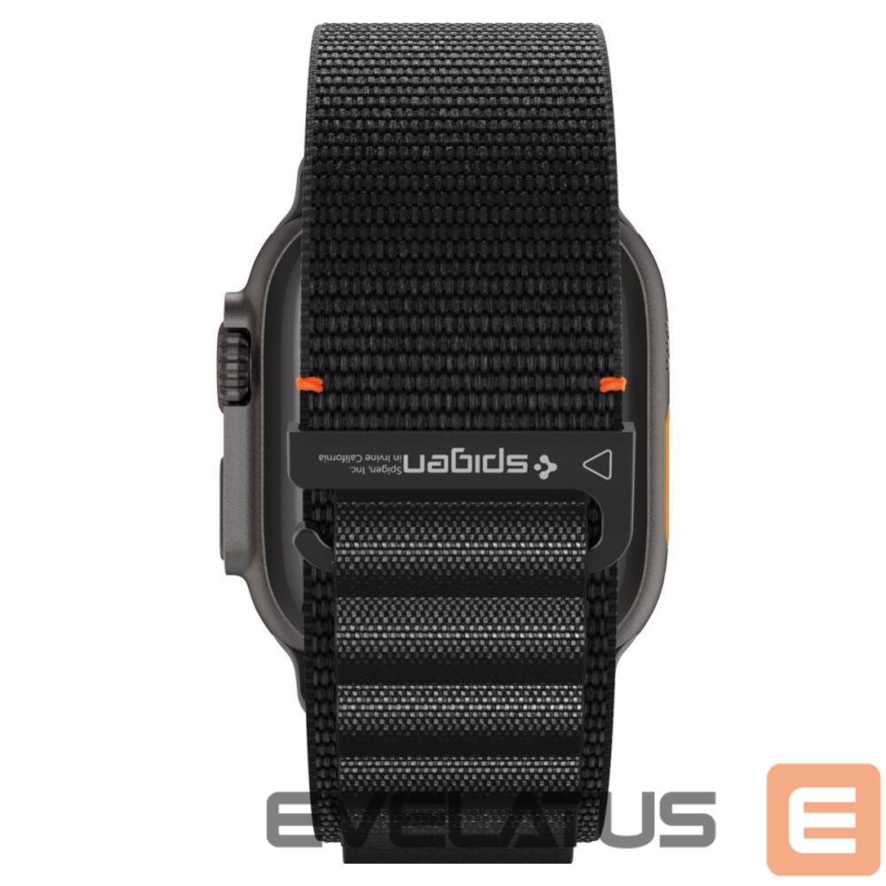Kitos prekės Spigen Strap Spigen WBF1 Strap for Apple Watch 44 / 45 / 46 / 49 mm - Black