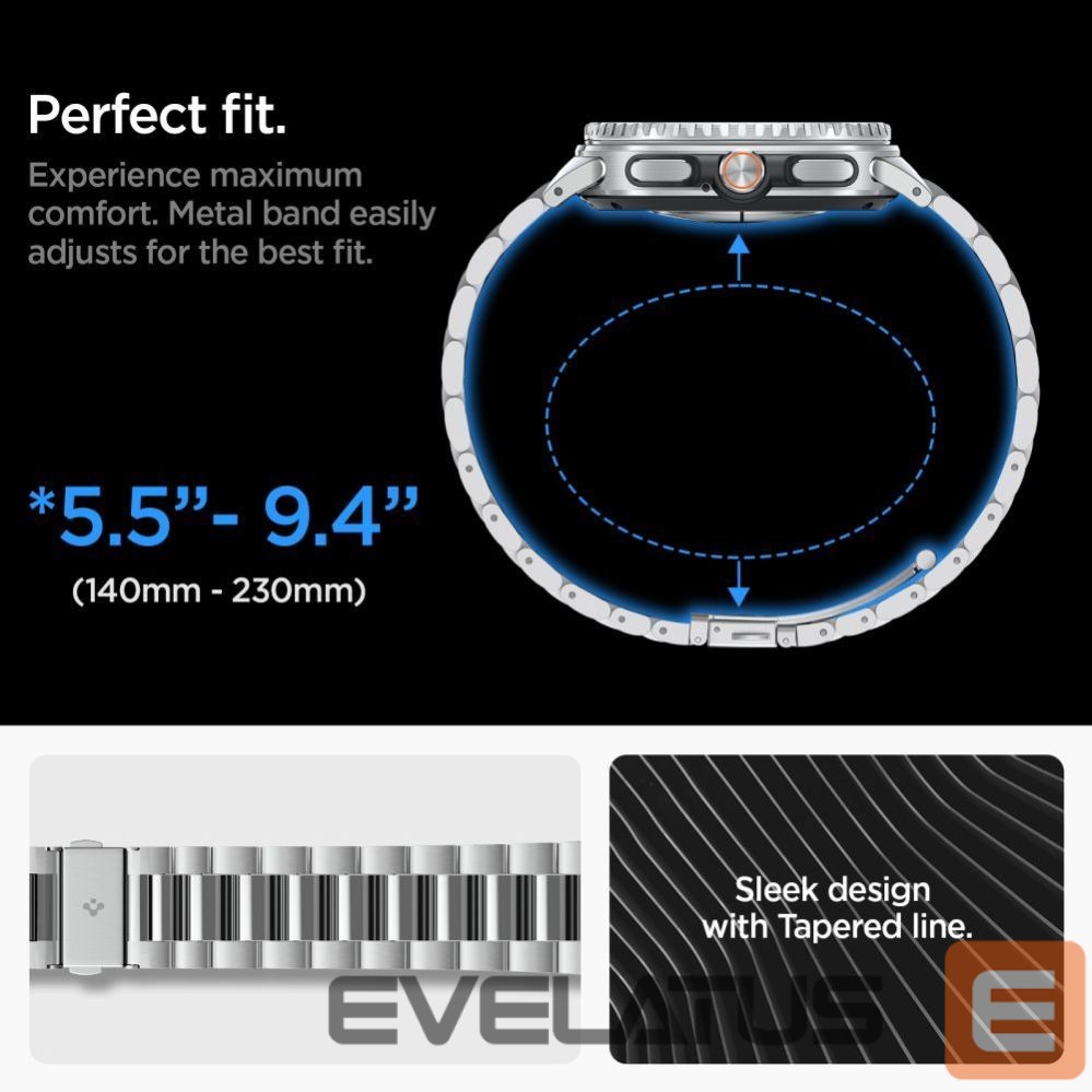 Kitos prekės Spigen Spigen Modern Fit Band for Samsung Galaxy Watch 40/44/46 mm - Silver