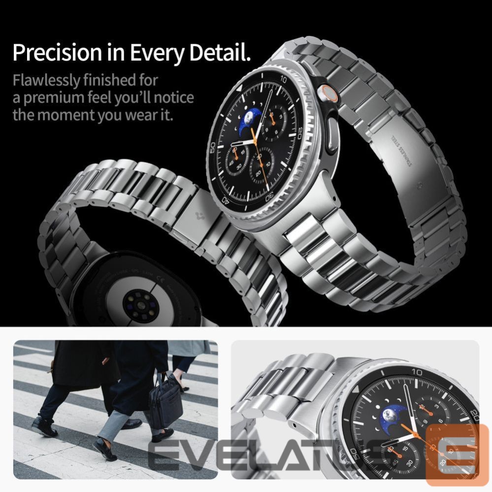 Kitos prekės Spigen Spigen Modern Fit Band for Samsung Galaxy Watch 40/44/46 mm - Silver