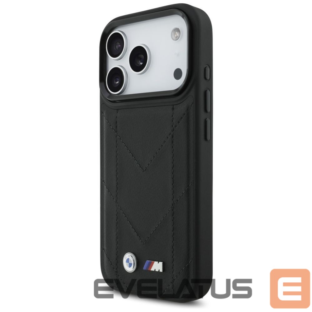 Kitos prekės BMW BMW M Quilted Logo MagSafe Case for iPhone 17 Pro - Black