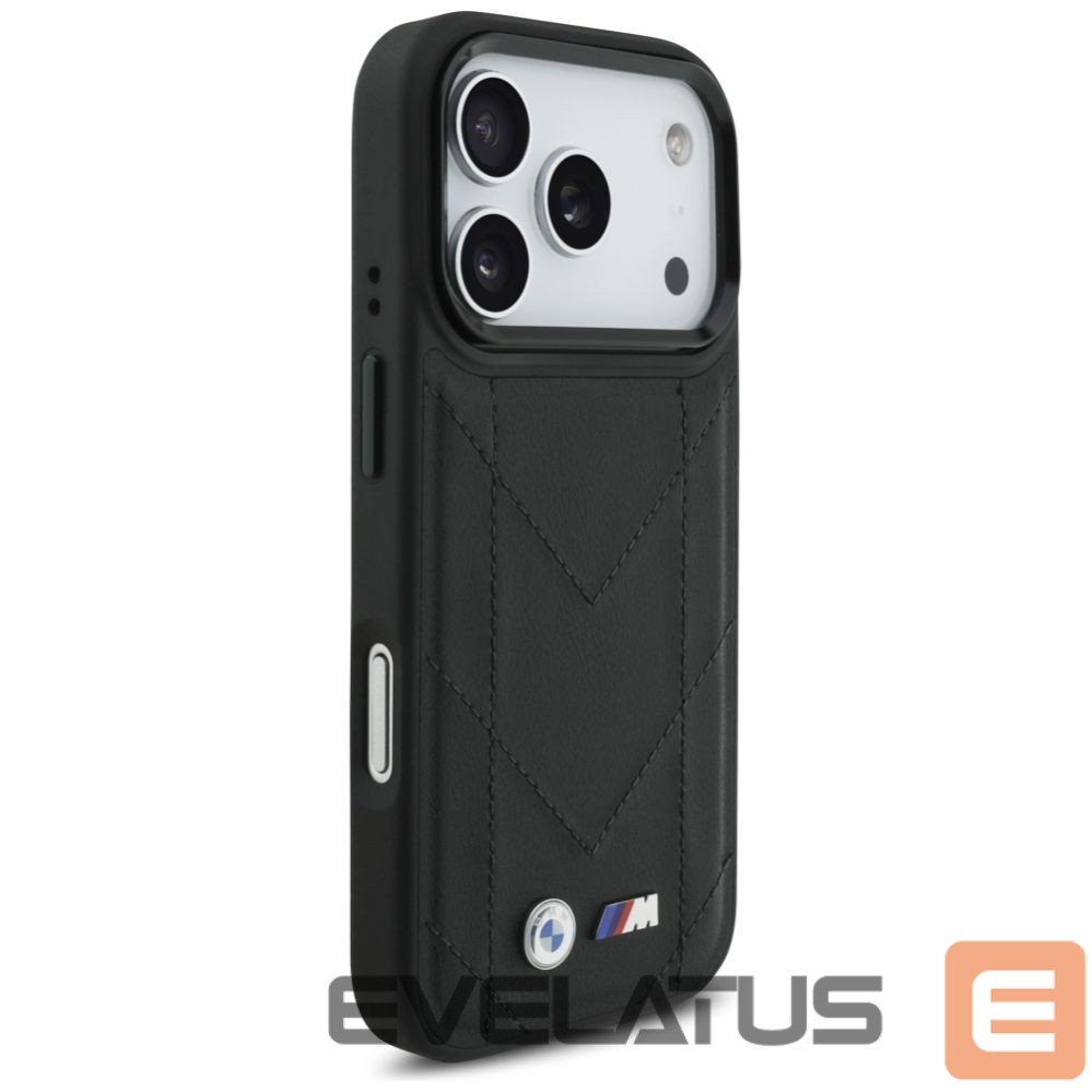Kitos prekės BMW BMW M Quilted Logo MagSafe Case for iPhone 17 Pro - Black