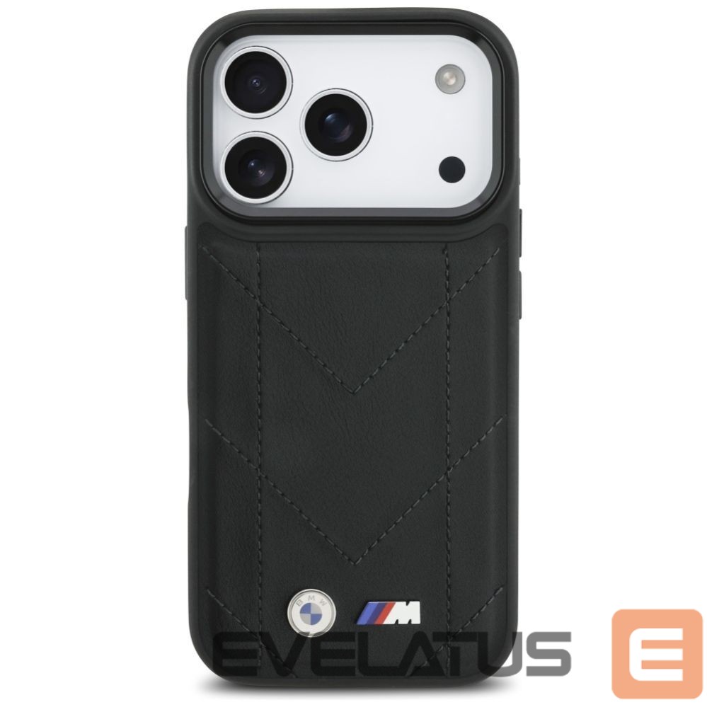 Kitos prekės BMW BMW M Quilted Logo MagSafe Case for iPhone 17 Pro - Black