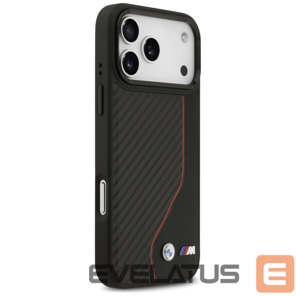 Kitos prekės BMW BMW M Carbon Line & Logo MagSafe Case for iPhone 17 Pro Max - Red