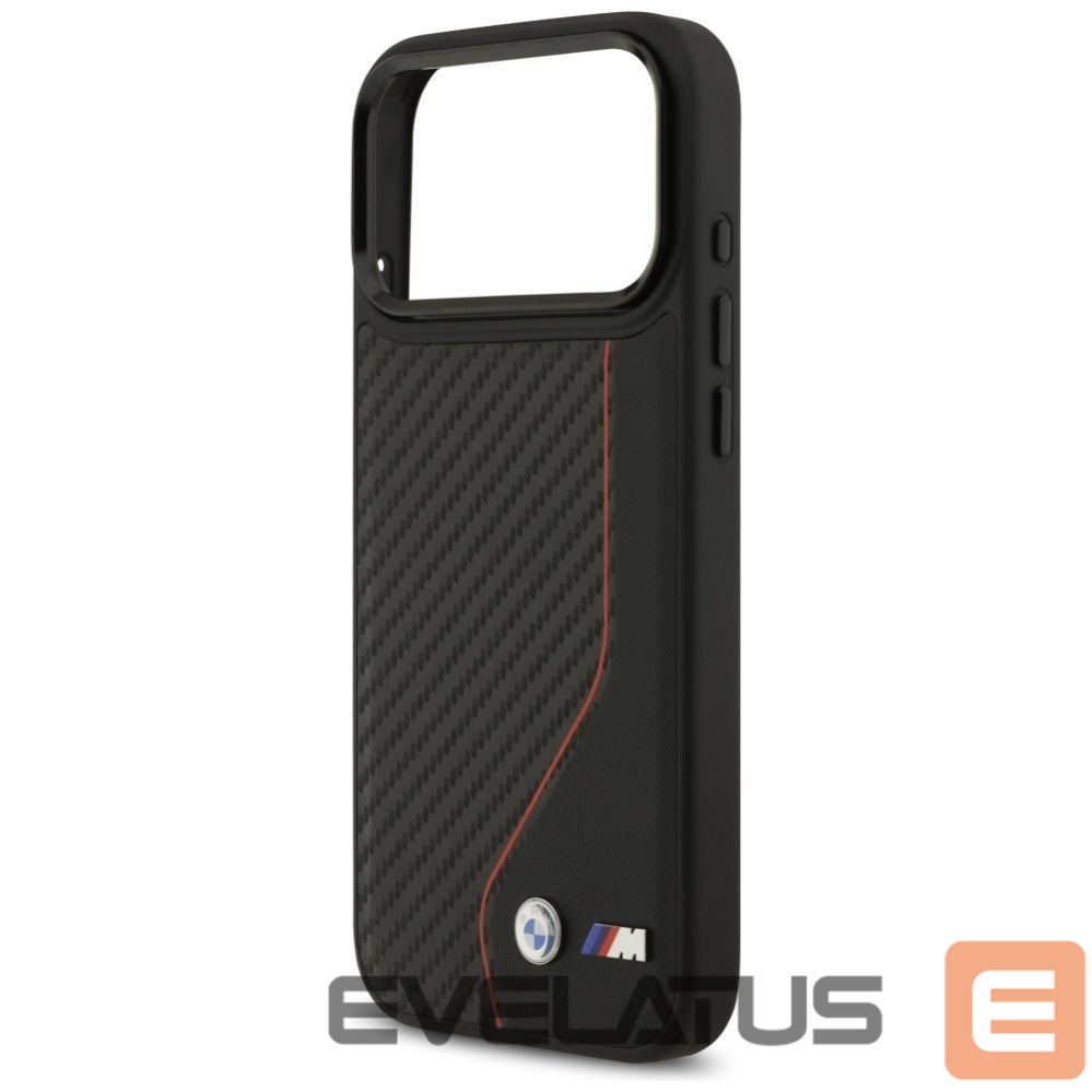 Kitos prekės BMW BMW M Carbon Line & Logo MagSafe Case for iPhone 17 Pro Max - Red