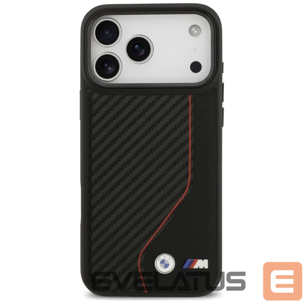Kitos prekės BMW BMW M Carbon Line & Logo MagSafe Case for iPhone 17 Pro Max - Red