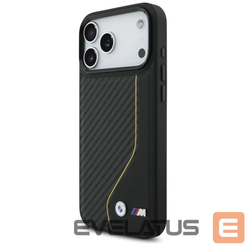 Kitos prekės BMW BMW M Carbon Line & Logo MagSafe Case for iPhone 17 Pro Max - Yellow