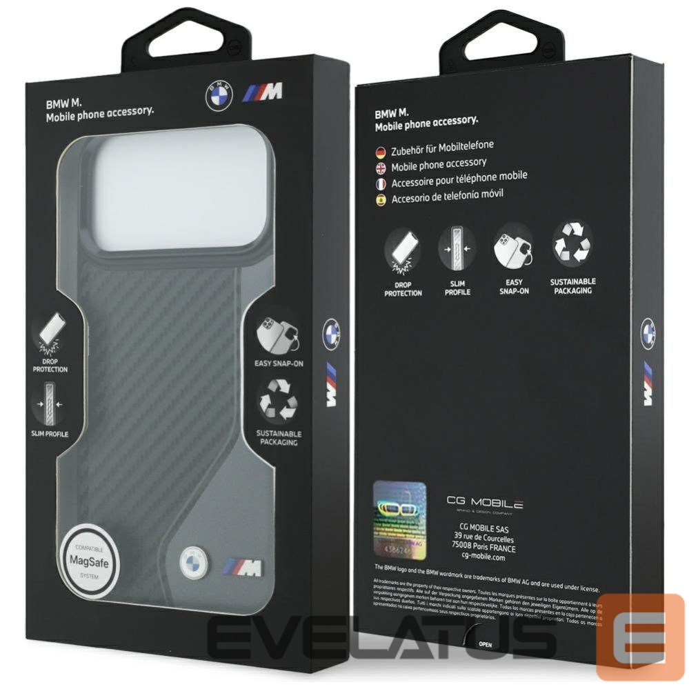Kitos prekės BMW BMW M Carbon Logo MagSafe case for iPhone 17 Pro Max - graphite