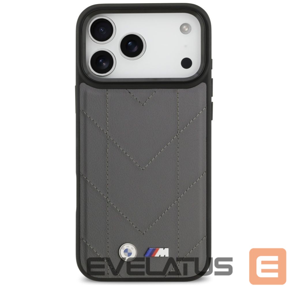 Kitos prekės BMW BMW M Quilted Logo MagSafe case for iPhone 17 Pro Max - graphite