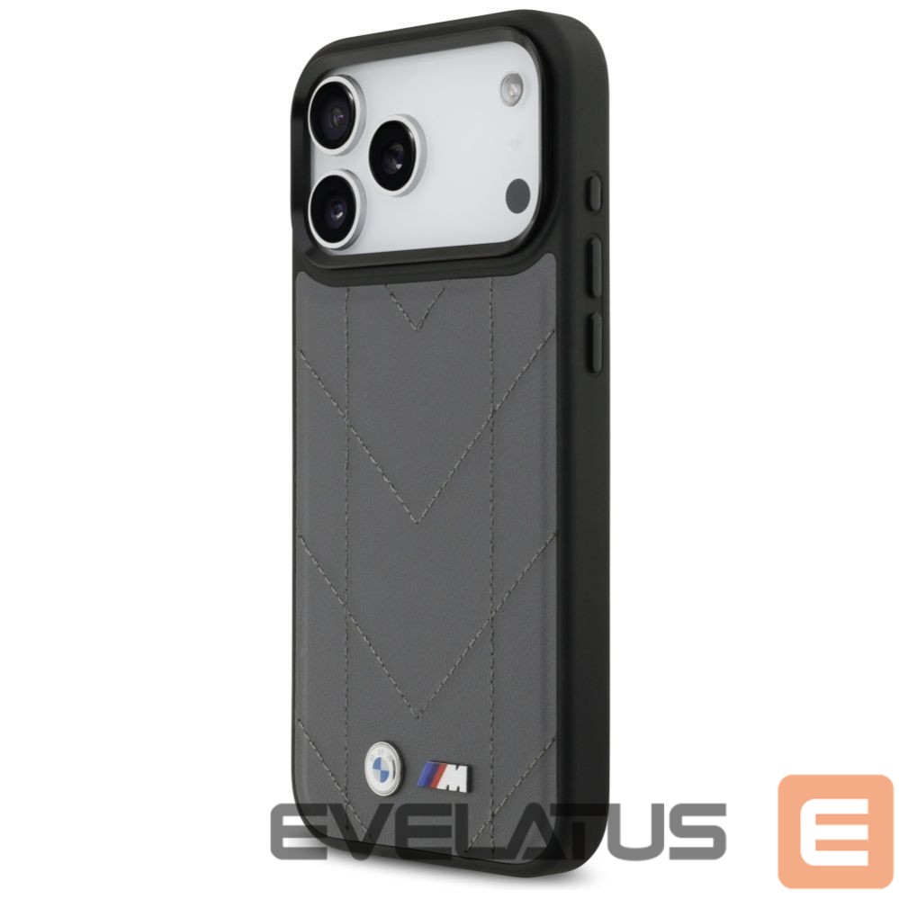Kitos prekės BMW BMW M Quilted Logo MagSafe case for iPhone 17 Pro Max - graphite