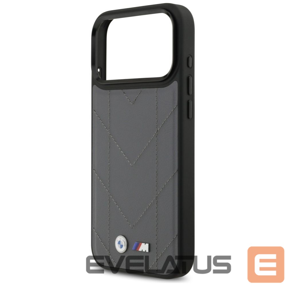 Kitos prekės BMW BMW M Quilted Logo MagSafe case for iPhone 17 Pro Max - graphite
