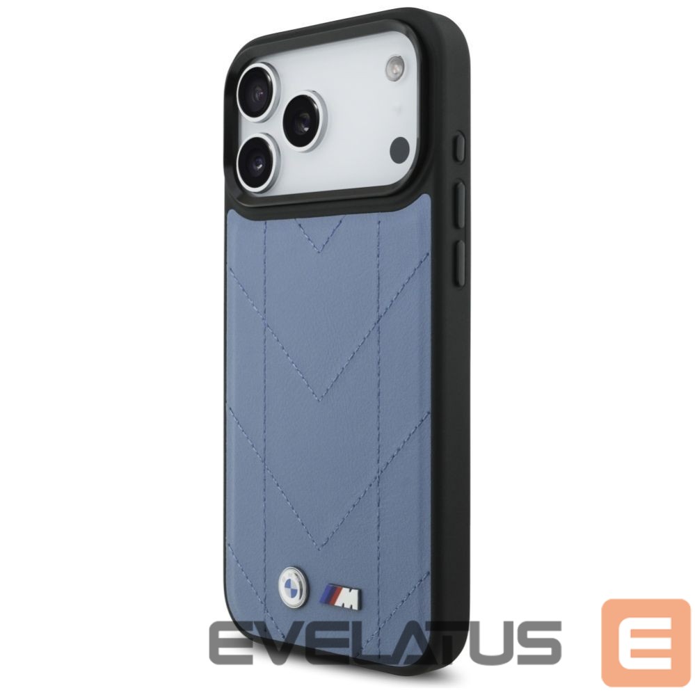 Kitos prekės BMW BMW M Quilted Logo MagSafe Case for iPhone 17 Pro Max - Blue