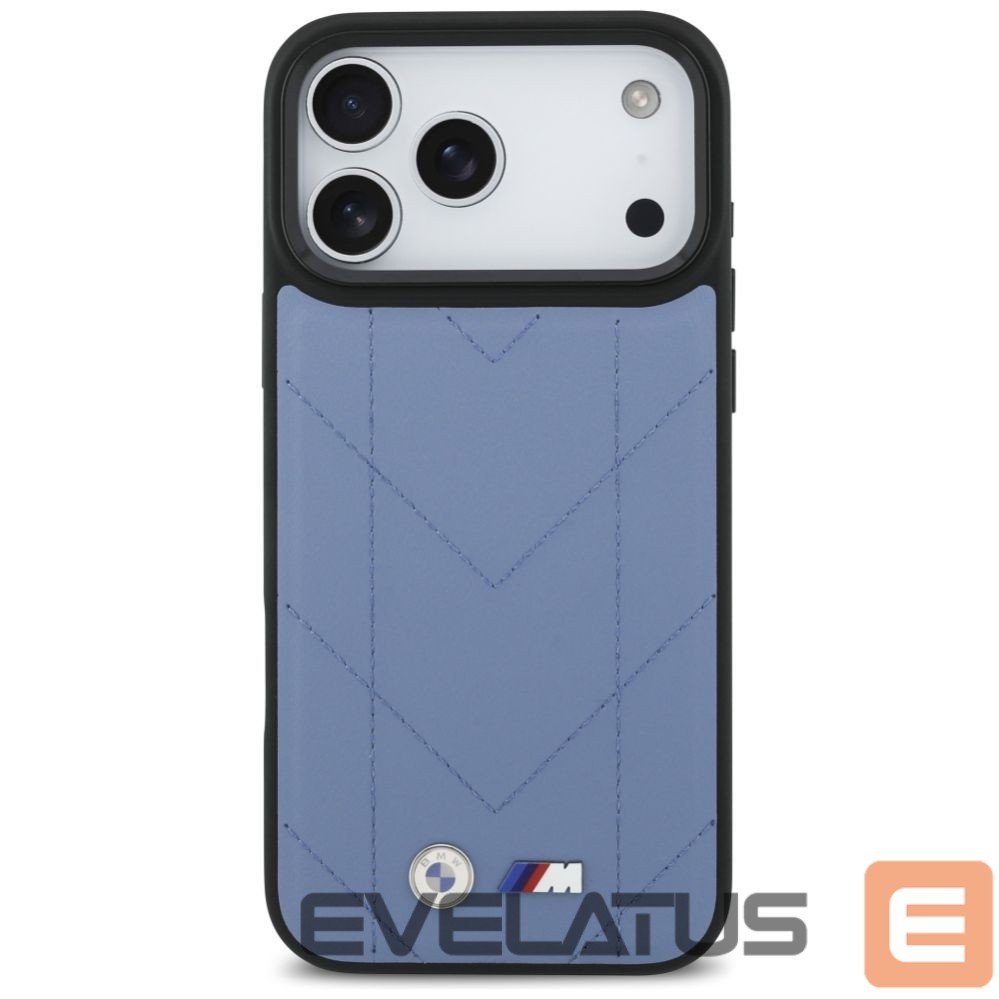 Kitos prekės BMW BMW M Quilted Logo MagSafe Case for iPhone 17 Pro Max - Blue
