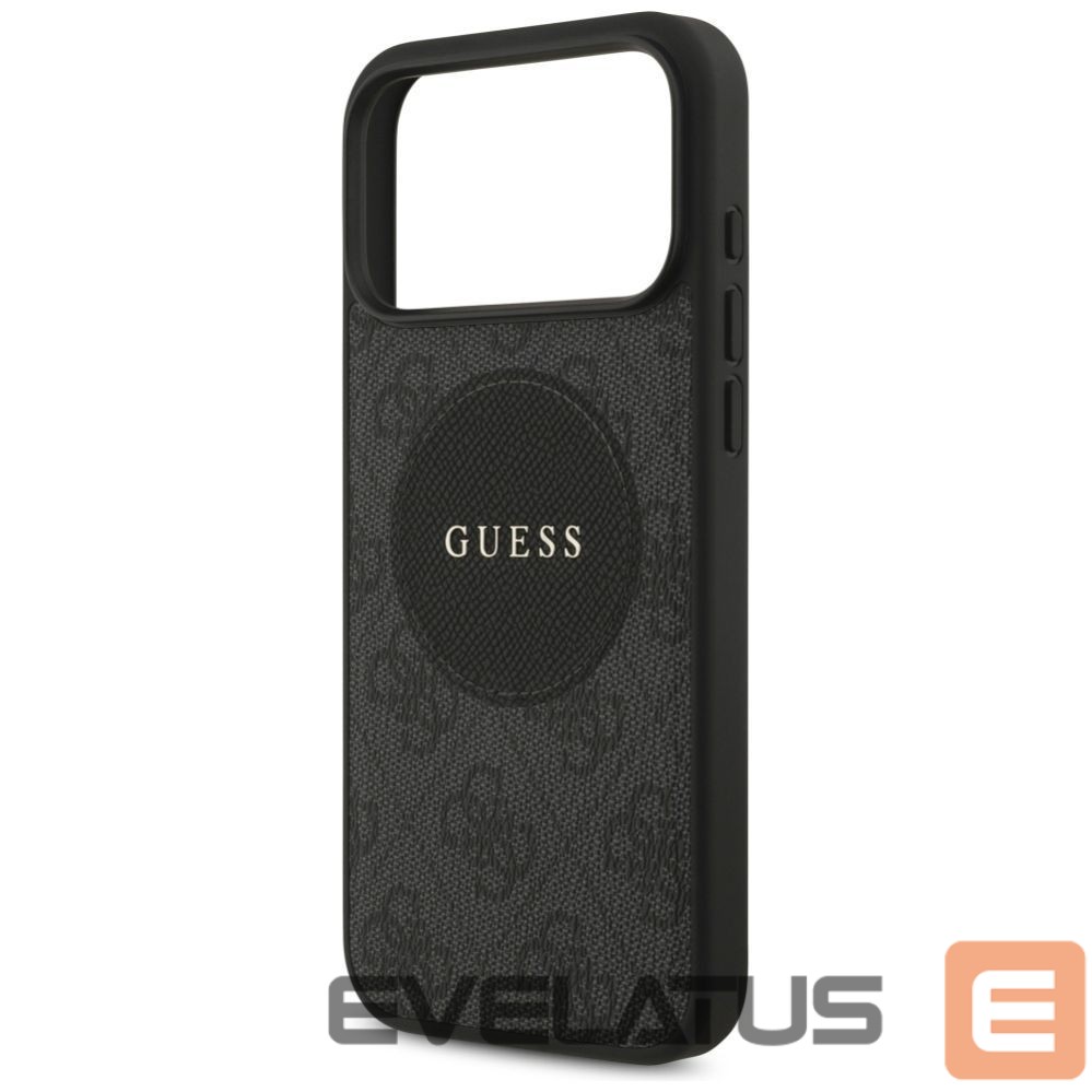 Kitos prekės Guess Guess 4G Circle Classic Logo MagSafe case for iPhone 17 Pro Max - black