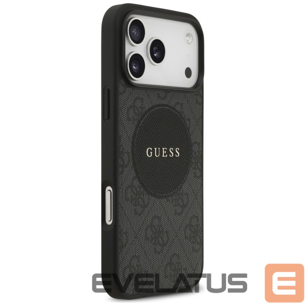 Kitos prekės Guess Guess 4G Circle Classic Logo MagSafe case for iPhone 17 Pro Max - black