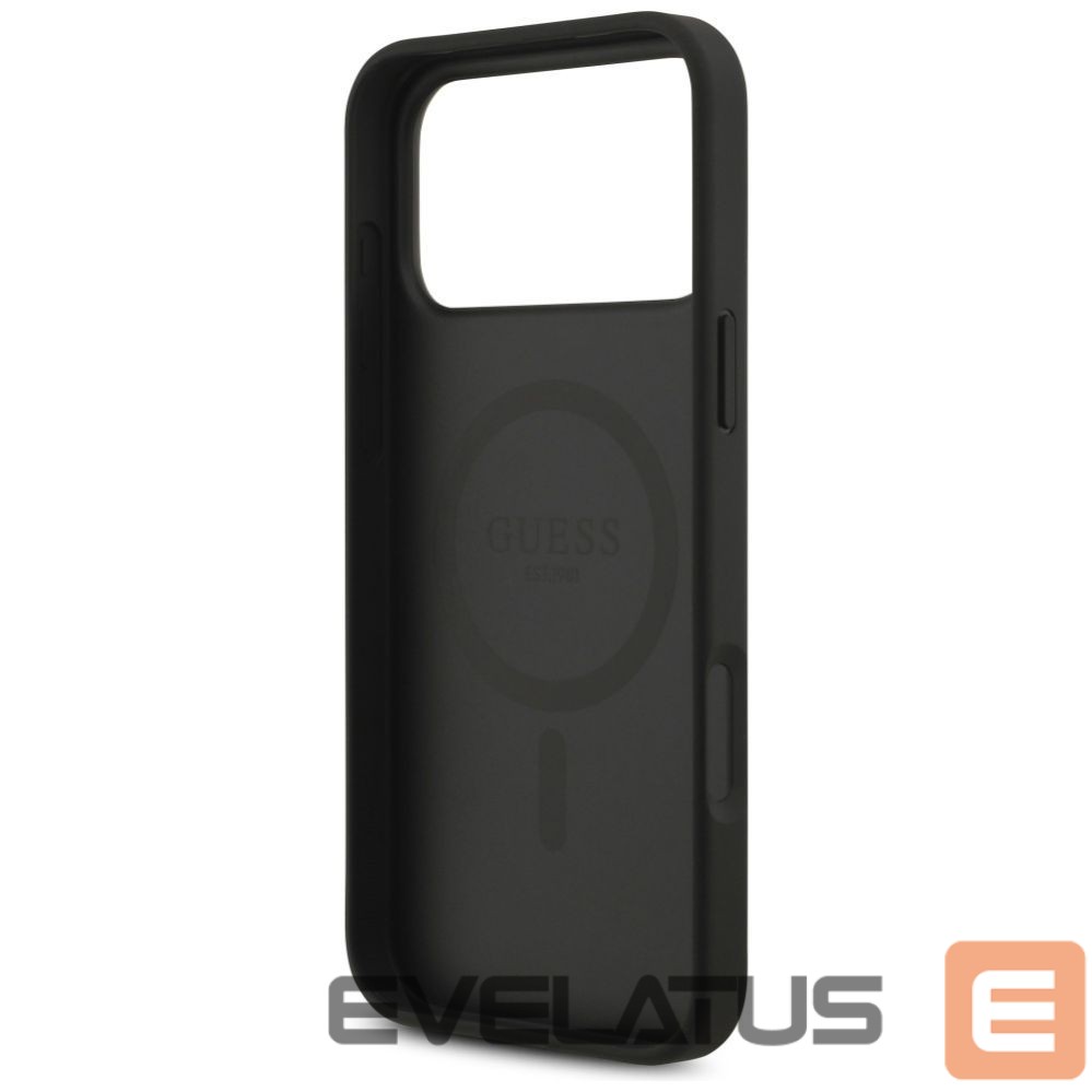 Kitos prekės Guess Guess 4G Circle Classic Logo MagSafe case for iPhone 17 Pro Max - black