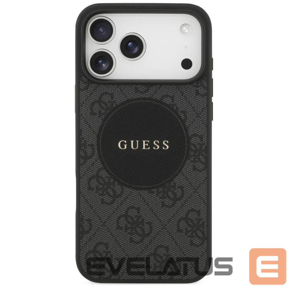 Kitos prekės Guess Guess 4G Circle Classic Logo MagSafe case for iPhone 17 Pro Max - black
