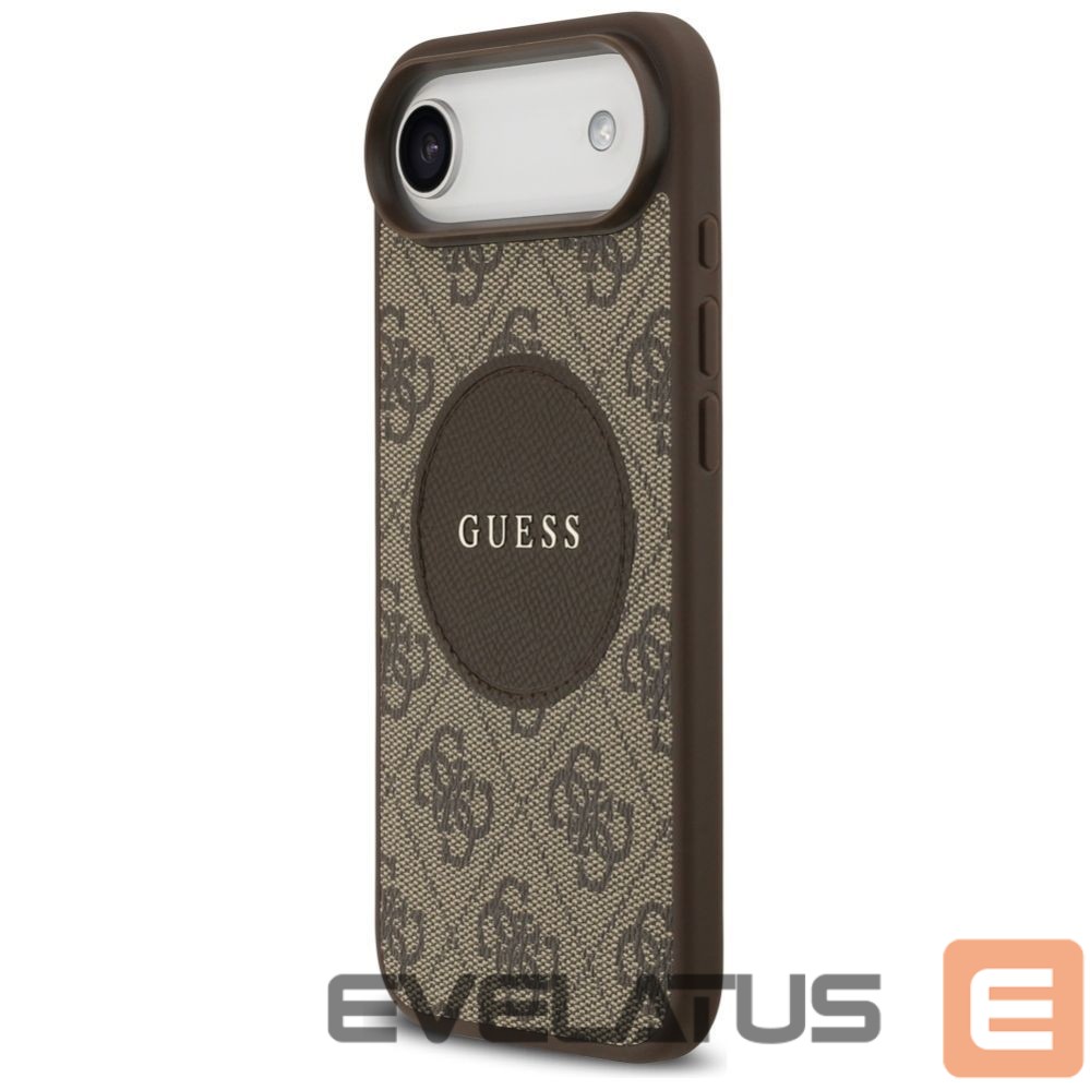 Kitos prekės Guess Guess 4G Circle Classic Logo MagSafe case for iPhone Air - brown