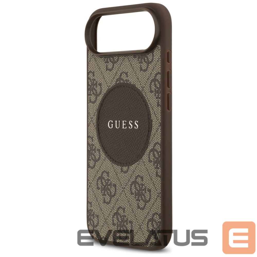 Kitos prekės Guess Guess 4G Circle Classic Logo MagSafe case for iPhone Air - brown