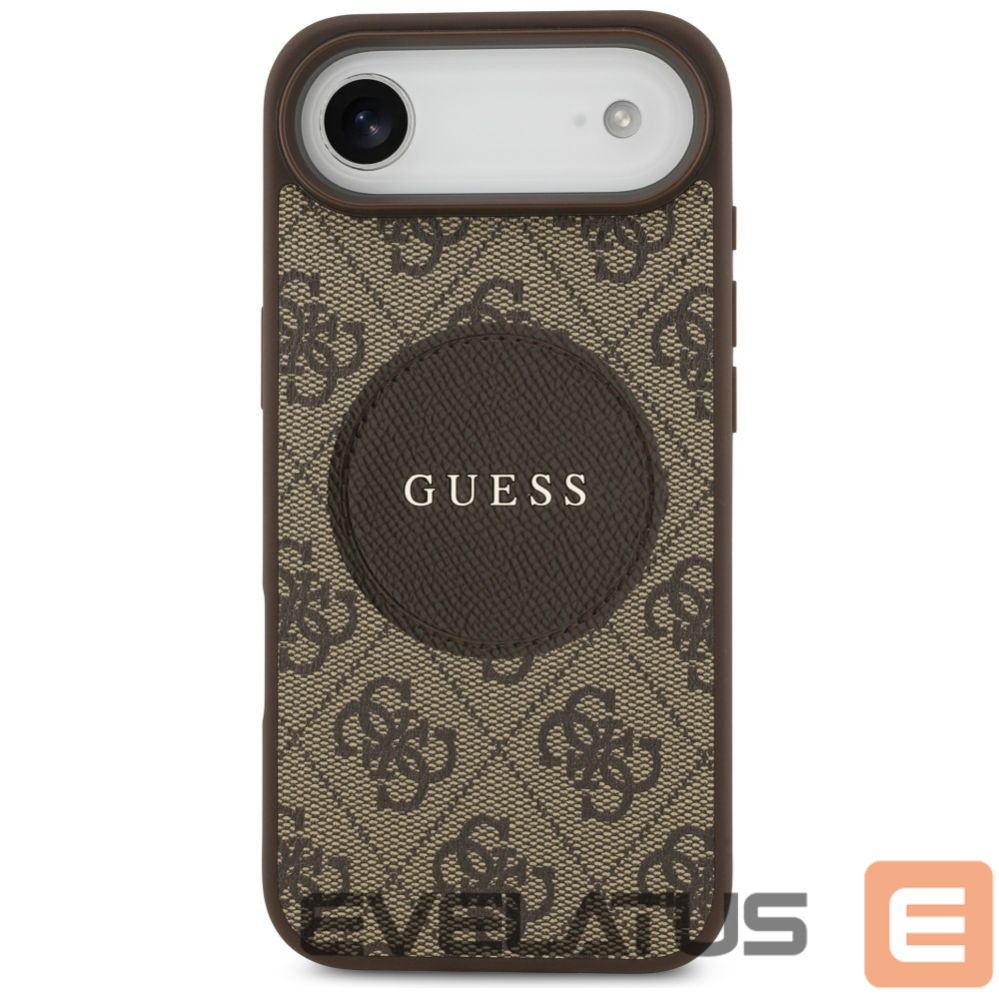 Kitos prekės Guess Guess 4G Circle Classic Logo MagSafe case for iPhone Air - brown