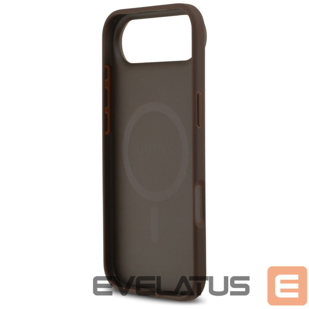 Kitos prekės Guess Guess 4G Circle Classic Logo MagSafe case for iPhone Air - brown