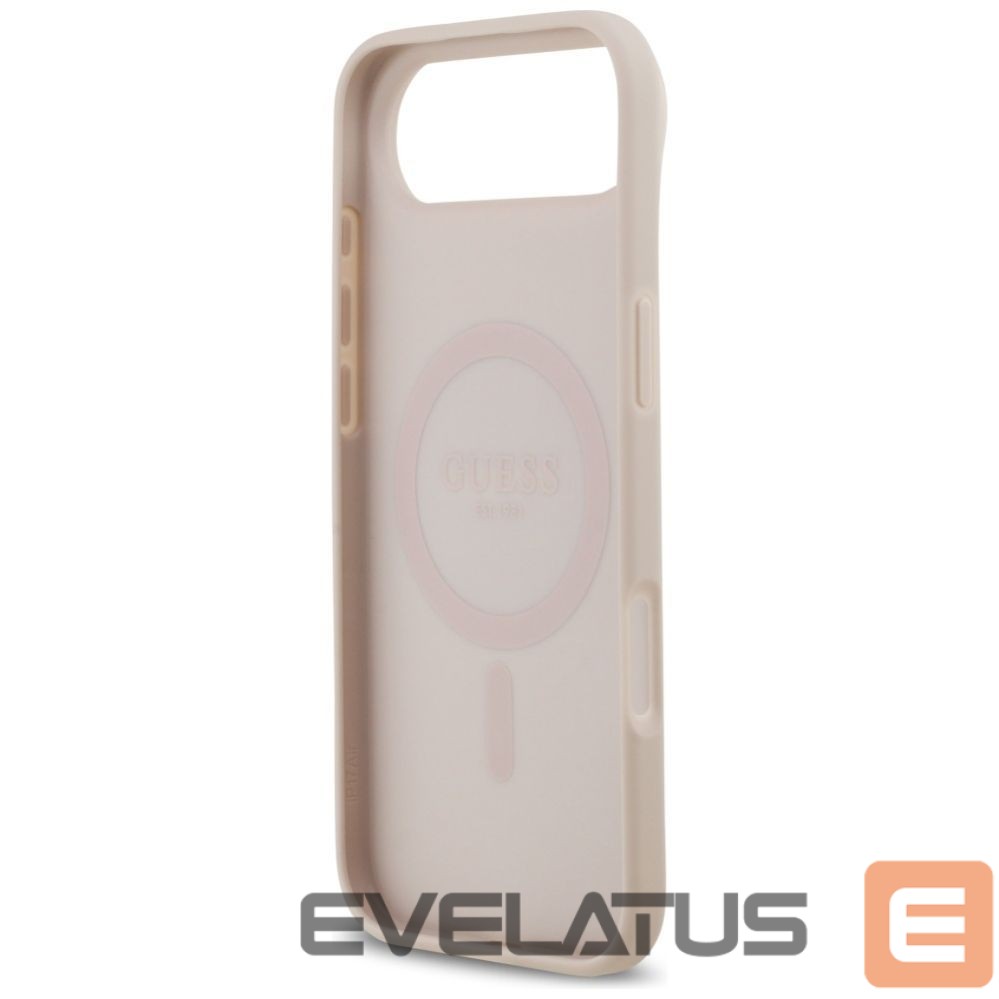 Kitos prekės Guess Guess 4G Circle Classic Logo MagSafe case for iPhone Air - pink