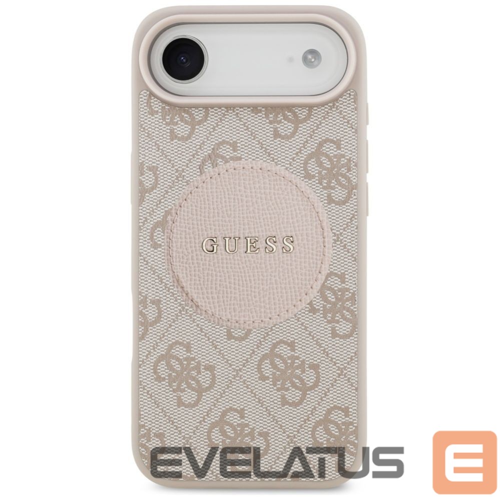 Kitos prekės Guess Guess 4G Circle Classic Logo MagSafe case for iPhone Air - pink