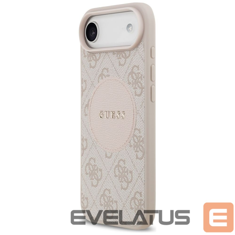 Kitos prekės Guess Guess 4G Circle Classic Logo MagSafe case for iPhone Air - pink