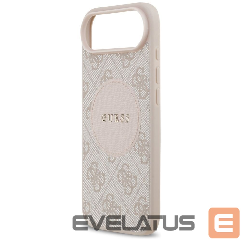 Kitos prekės Guess Guess 4G Circle Classic Logo MagSafe case for iPhone Air - pink