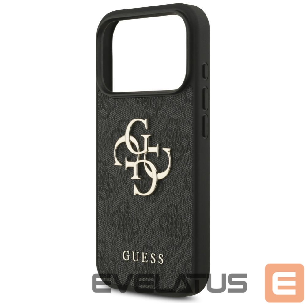 Kitos prekės Guess Guess 4G Strap 4G Classic Logo Case for iPhone 17 Pro - Black