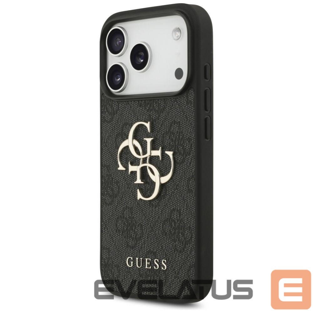 Kitos prekės Guess Guess 4G Strap 4G Classic Logo Case for iPhone 17 Pro - Black