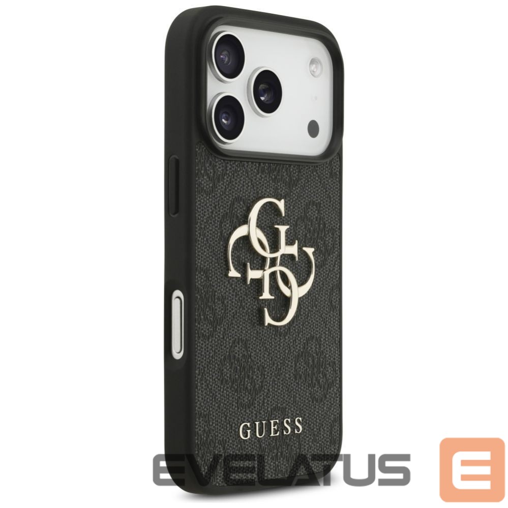 Kitos prekės Guess Guess 4G Strap 4G Classic Logo Case for iPhone 17 Pro - Black