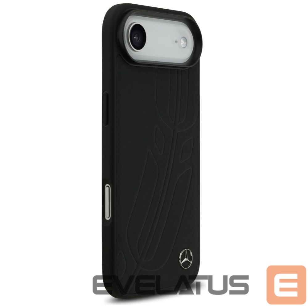 Kitos prekės Mercedes-Benz Mercedes Leather Large Laurel Leave MagSafe case for iPhone Air - black