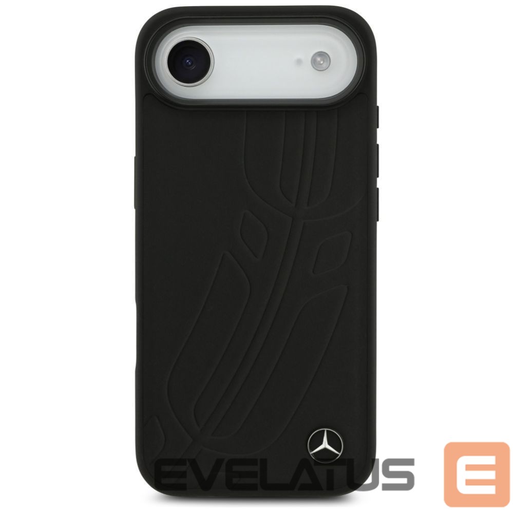 Kitos prekės Mercedes-Benz Mercedes Leather Large Laurel Leave MagSafe case for iPhone Air - black