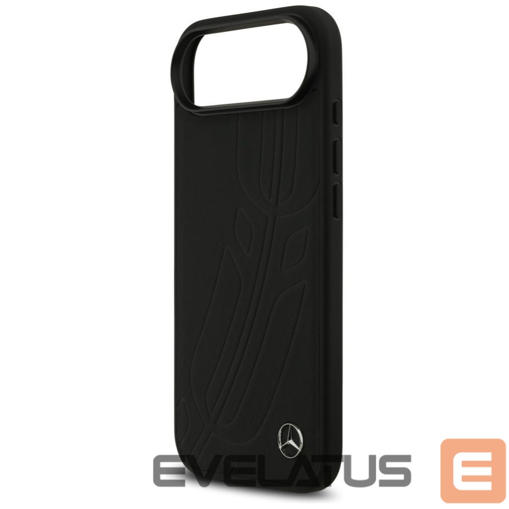 Kitos prekės Mercedes-Benz Mercedes Leather Large Laurel Leave MagSafe case for iPhone Air - black