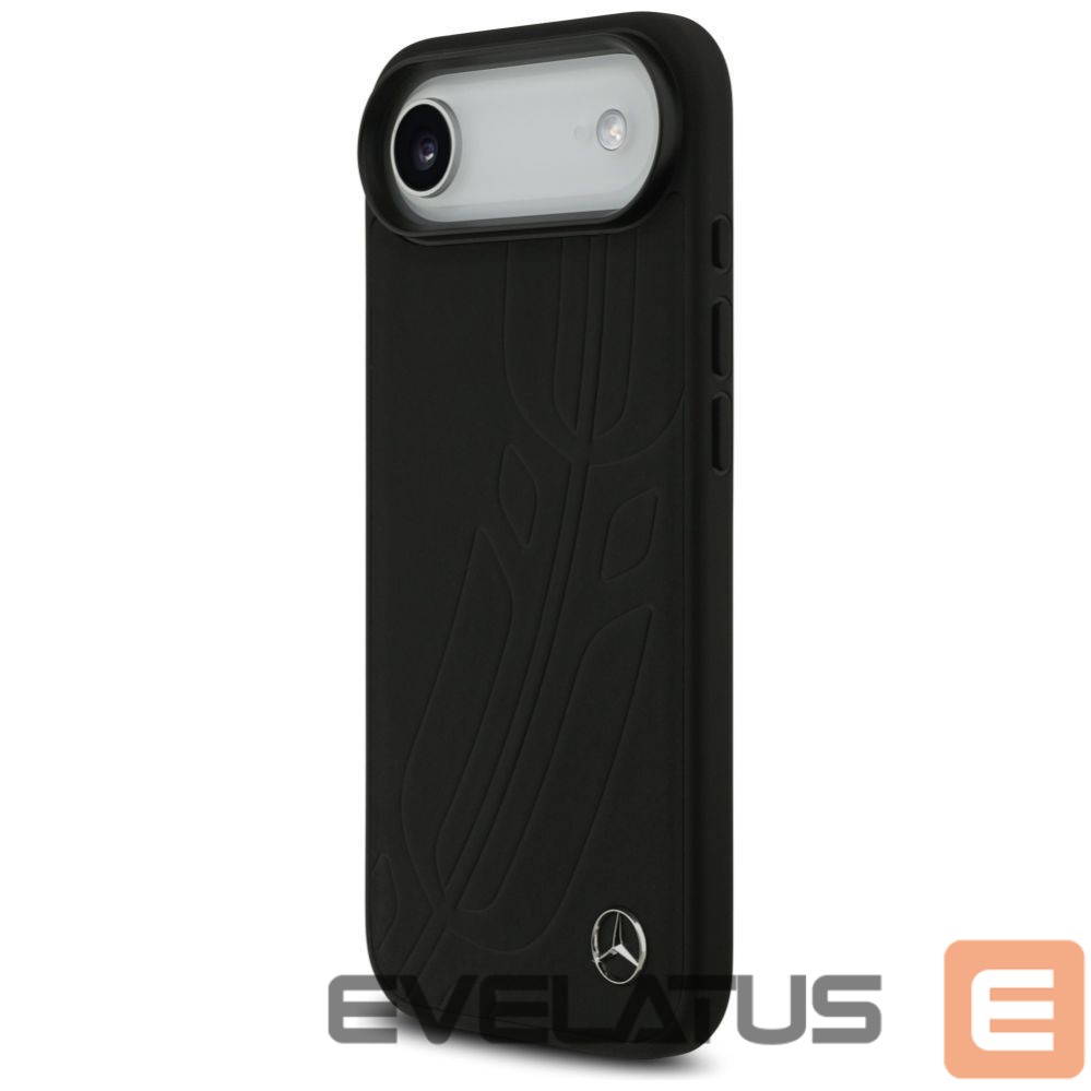 Kitos prekės Mercedes-Benz Mercedes Leather Large Laurel Leave MagSafe case for iPhone Air - black