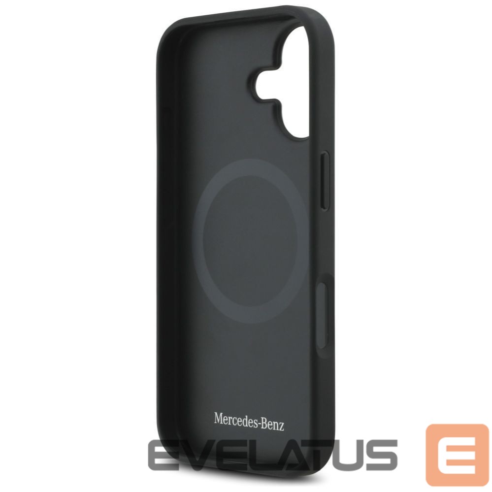 Kitos prekės Mercedes-Benz Mercedes Leather Laurel Leaves MagSafe Case for iPhone 17 - Black