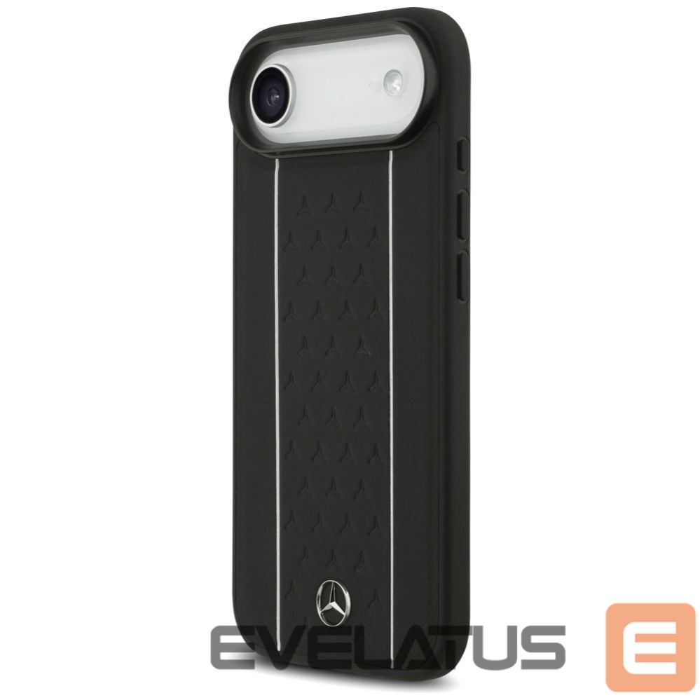 Kitos prekės Mercedes-Benz Mercedes Leather Star Pattern Stripes MagSafe case for iPhone Air - black