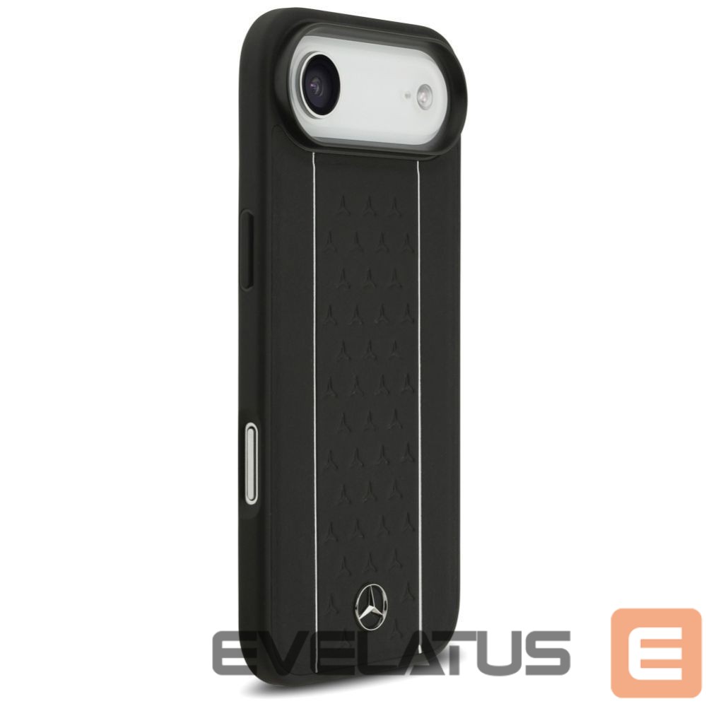 Kitos prekės Mercedes-Benz Mercedes Leather Star Pattern Stripes MagSafe case for iPhone Air - black