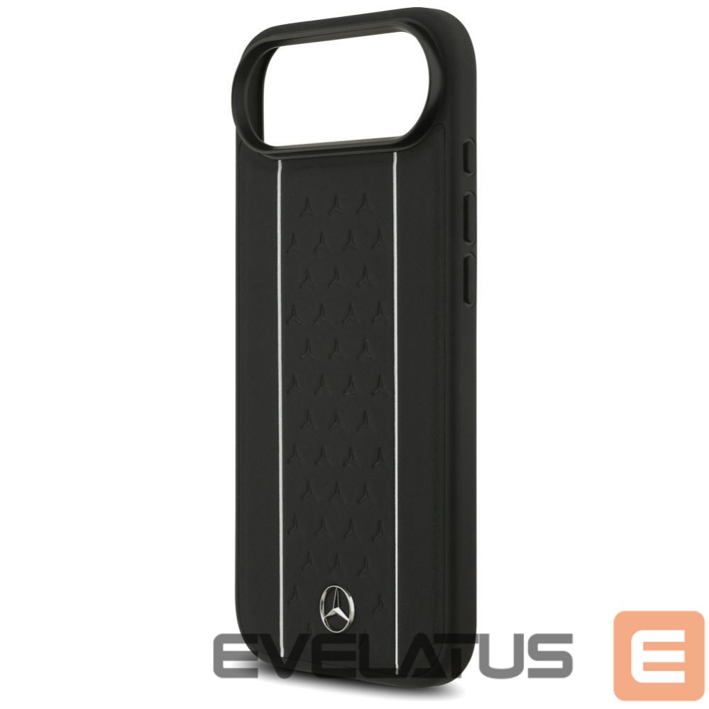 Kitos prekės Mercedes-Benz Mercedes Leather Star Pattern Stripes MagSafe case for iPhone Air - black