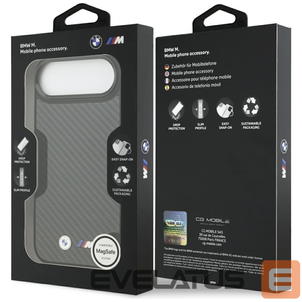 Kitos prekės BMW BMW M Kevlar Matt MagSafe Case for iPhone Air - Black