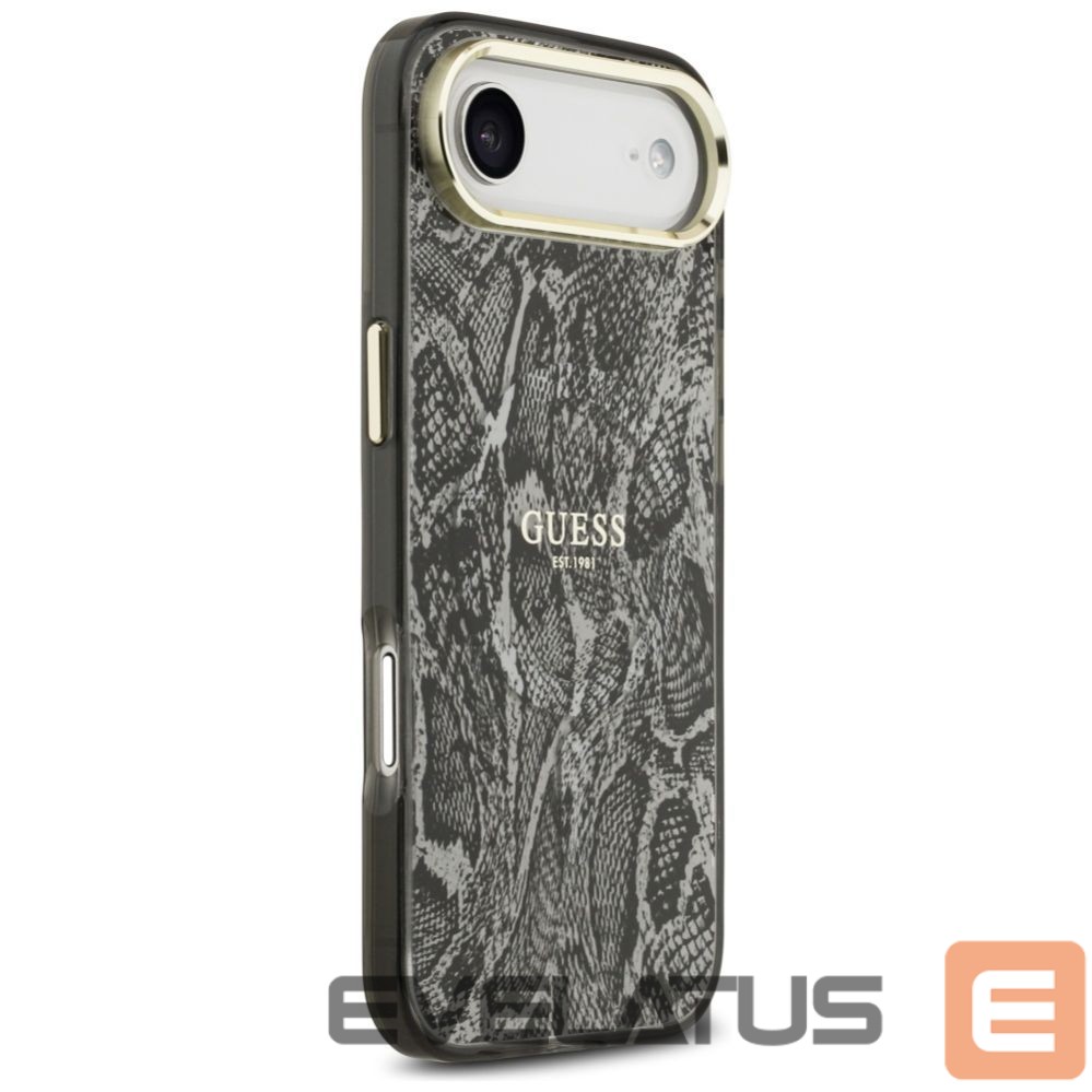 Kitos prekės Guess Guess Python Pattern MagSafe Case for iPhone Air - Black