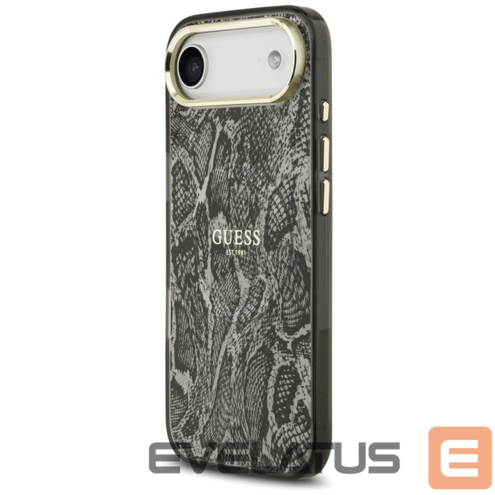 Kitos prekės Guess Guess Python Pattern MagSafe Case for iPhone Air - Black