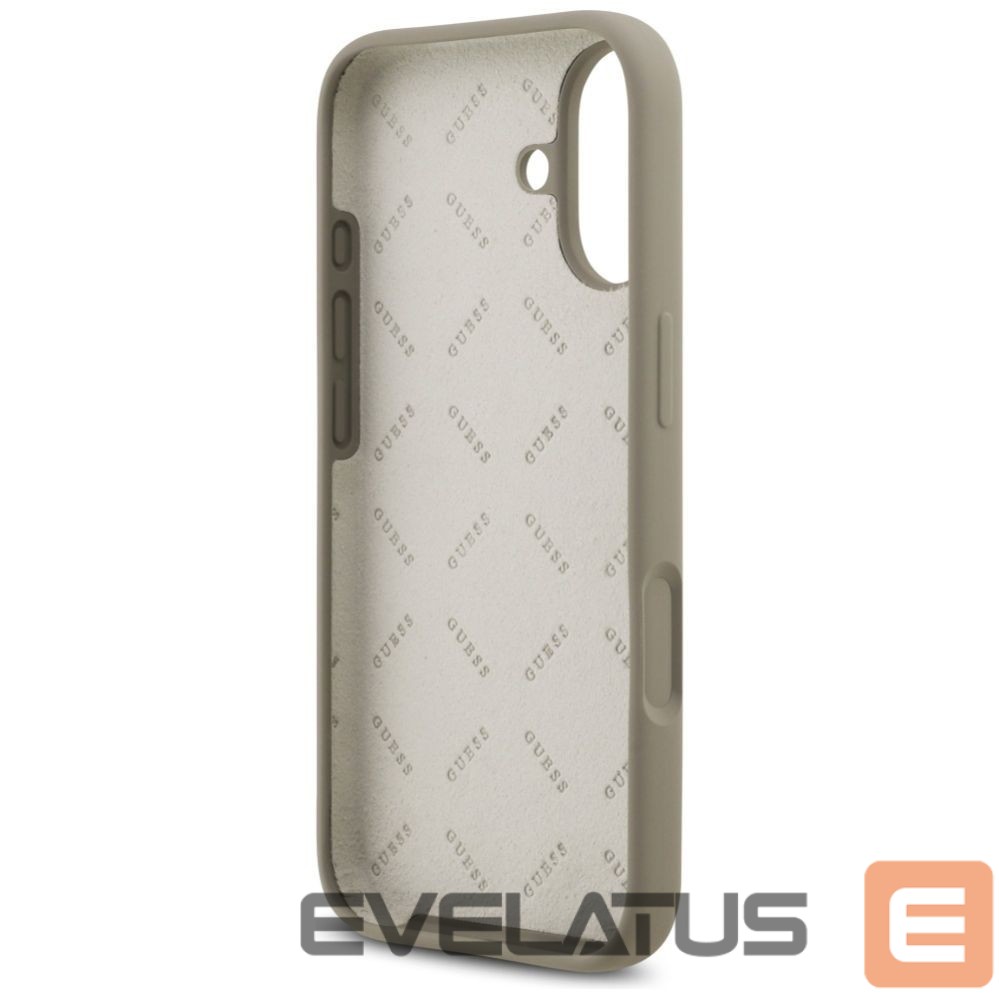 Kitos prekės Guess Guess Silicone Big 4G Script Case for iPhone 17 - Brown